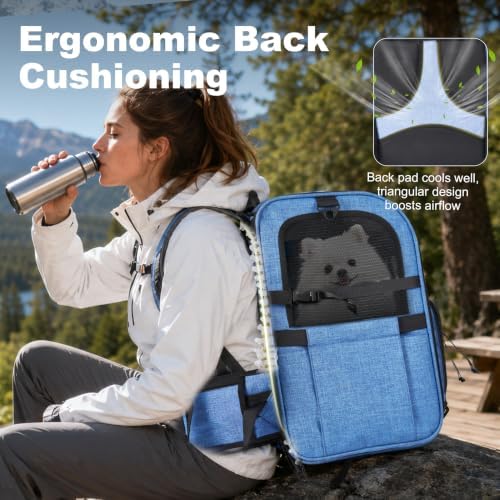 Pet Carrier Backpack with Elevated Booster Pad - Image 5
