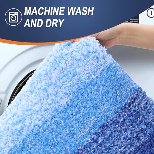OLANLY Bathroom Runner Rug 47x24, Extra Soft Absorbent Microfiber Bath Rugs - Image 5