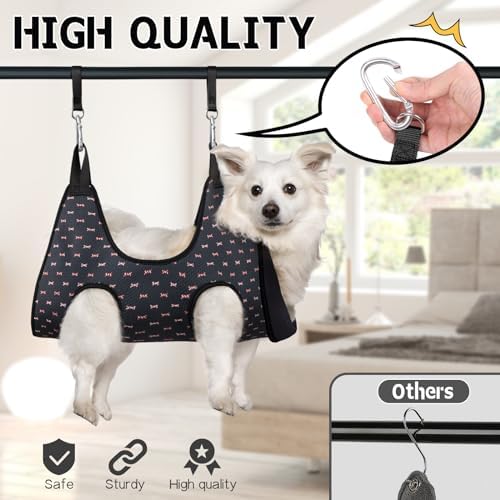 Supet Dog Grooming Hammock for Nail Trimming, Pet Grooming Hanging Harness - Image 3