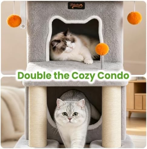 Small Cat Tree Tower Scratching Post - Image 3