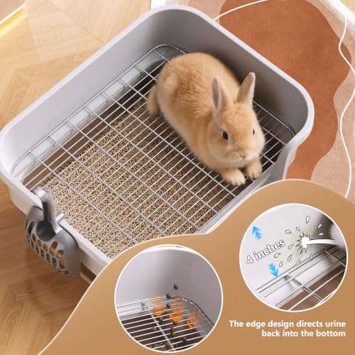 Stainless Steel Rabbit Litter Box - Image 3