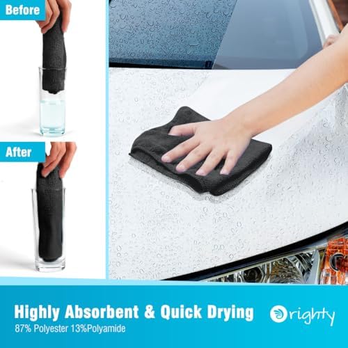 Orighty Microfiber Cleaning Cloth, Cleaning Rags, 24 Pack, 12x11 in - Image 3