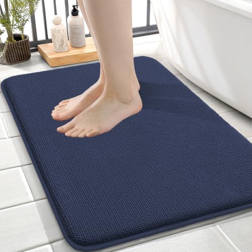 OLANLY Thick Memory Foam Small Bathroom Rugs Mats 24x16, Twilight Sapphire by OLANLY