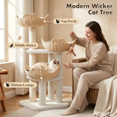 PAWZ Road Modern Cat Tree with Baskets - Image 6
