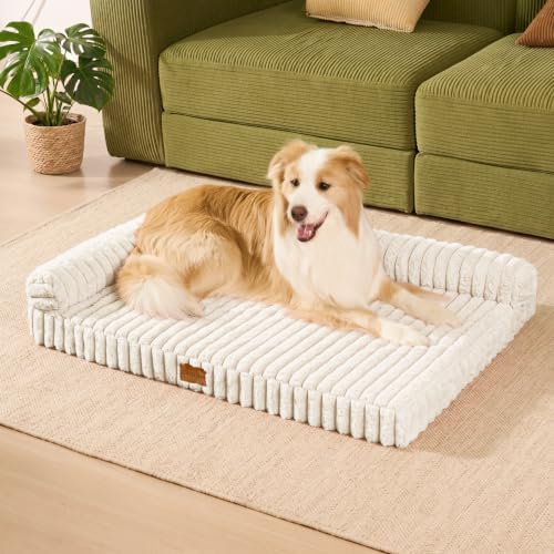 Orthopedic Large Dog Bed Furry Pet Bed, Washable Cover 48''X30'' - Image 2