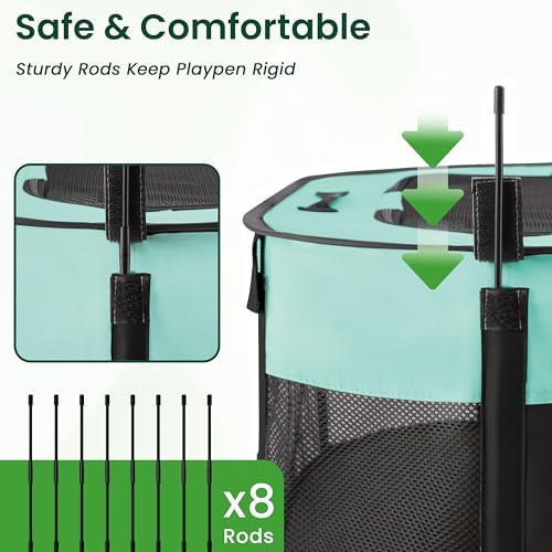Love's cabin Pet Puppy Dog Playpen, Large Dog Tent Crates Cage Indoor/Outdoor - Image 6