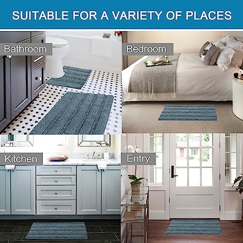 H.VERSAILTEX Bathroom Rugs Bath Rug Set 2 Piece Bathroom Contour Rug Toilet Mat - Image 6
