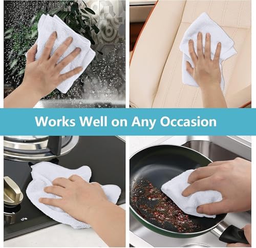 HOMEXCEL 100PK Microfiber Cleaning Cloth, Cleaning Rag - Image 5