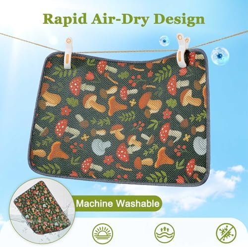 Unicorn Catcher 33"x22" Cat Litter Mat Machine Washable Litter Trapping Pad - Image 3