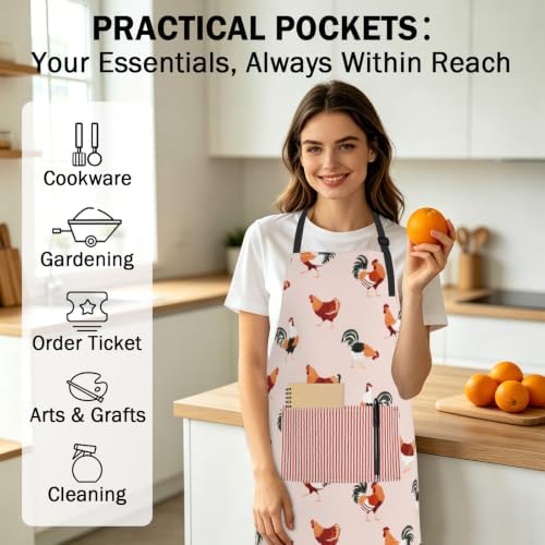 Art Apron with Pocket for Women Men - Image 6