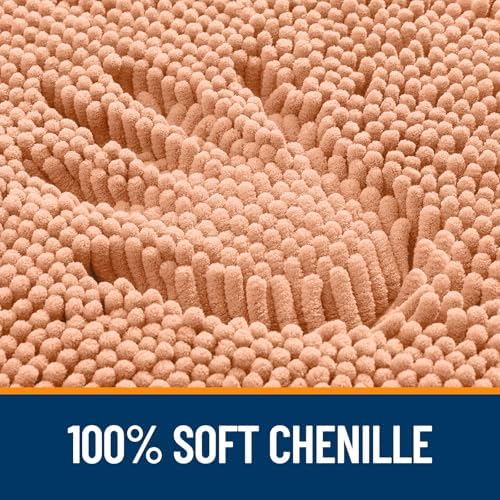 OLANLY Large Bathroom Rugs 47x32, Extra Soft Absorbent Chenille Bath Rugs - Image 3