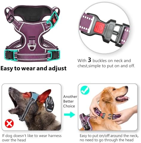 Timos Dog Harness for Large, Reflective No Pull Vest - Image 2