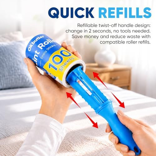 600 Sheets Lint Roller for Pet Hair, Lint Remover Extra Sticky - Image 6