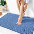 OLANLY Thick Chenille Absorbent Bathroom Rugs Mat 36x24, Cornflower Blue by OLANLY