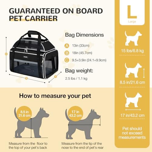 Lekereise Top-Expandable Pet Carrier 18x13x9.5 Inch Southwest Frontier Airline - Image 3