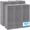 HOMEXCEL Grey Microfiber Cleaning Cloth 600 Pack, Microfiber Towel by HOMEXCEL