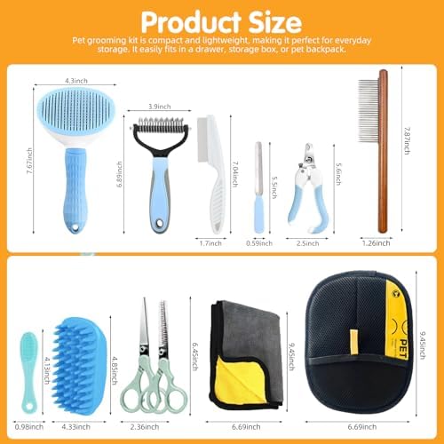 Oromaviela 12PCS Dog Grooming Kit, Grooming Supplies - Image 2