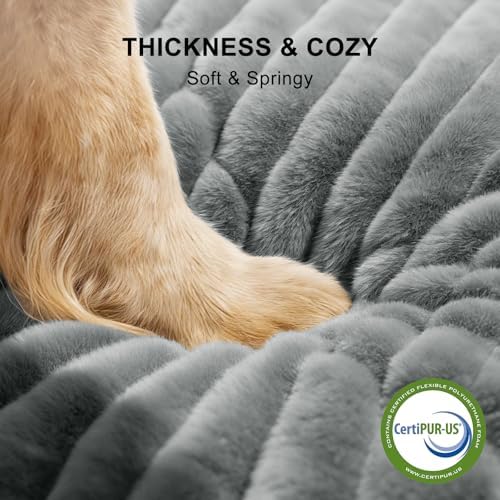 FURTIME Washable Dog Bed Medium Size Dog, Foam Pet Bed 30" - Image 3