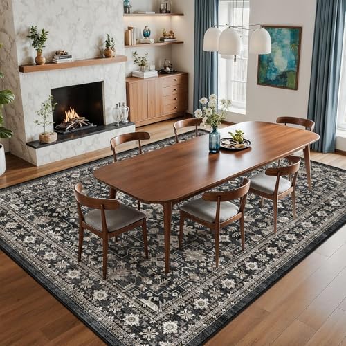 Grey Area Rug 8x10 for Living Room Bedroom - Image 4