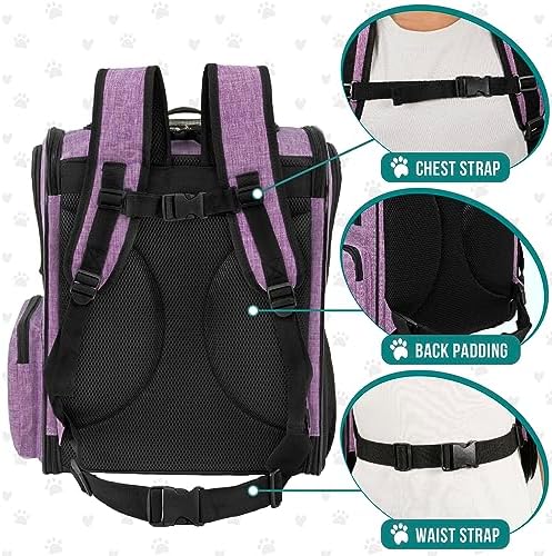 PetAmi Dog Backpack Carrier, 4-Way Entry Ventilated, 18 lbs - Image 5