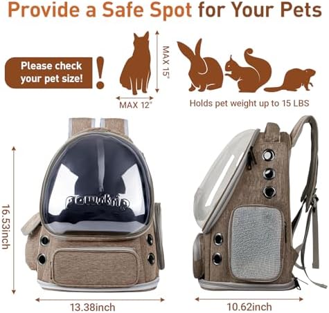 Cat Backpack Carrier Clear Bubble Window - Image 2
