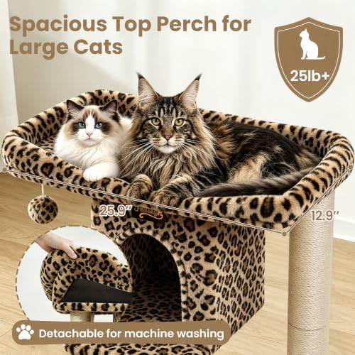 Cat Tree Tower Scratching Post for Indoor Large Adult Cats - Image 2