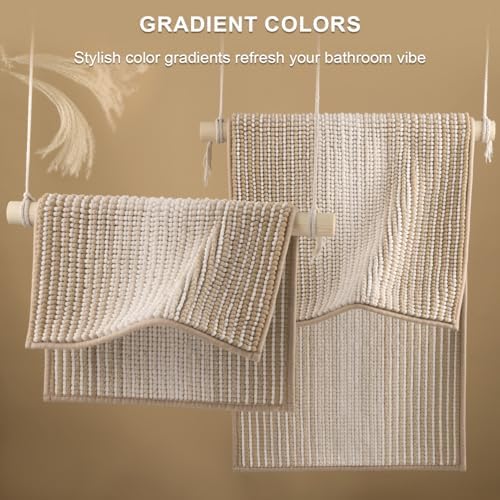 BSICPRO Bathroom Rugs Sets 2 Piece, Non Slip Boho Bath Mats - Image 4