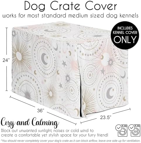 Sweet Jojo Designs 36in. Medium Dog Crate Cover Pet Cage, Kennel Covers - Image 5
