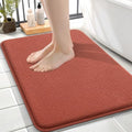 OLANLY Thick Memory Foam Small Bathroom Rugs Mats 24x16, Rustic Terracotta by OLANLY