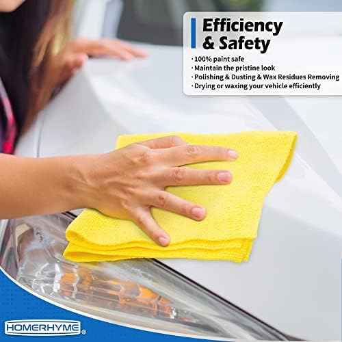 Microfiber Cleaning Cloth, 100 Pack Cleaning Rags Microfiber Towel Bulk - Image 3