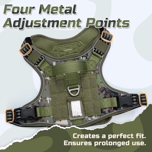 rabbitgoo Tactical Dog Harness for Small, No Pull Military Service Vest - Image 5