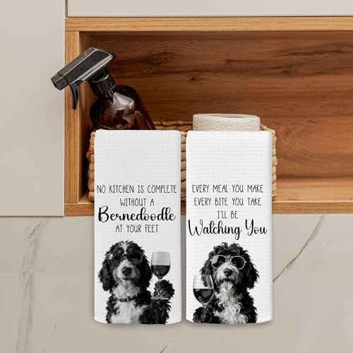 Dog Kitchen Towels Decor Set of 2 - Image 3