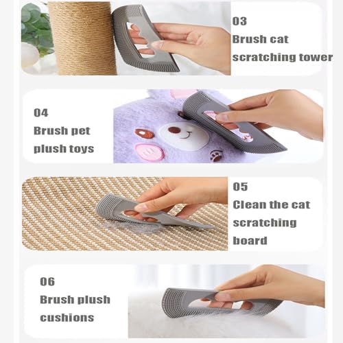 2PCS Mini Pet Hair Remover | Edge and Corner Cleaner, Pet Hair Brush Sheet - Image 4