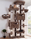 Heybly Cat Tree, 74.8-Inch Spacious & Tall Cat Tower by HEYBLY