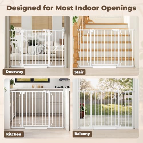 29"-45" Baby Gate for Stairs & Doorways, Auto Close Dog Gate Indoor - Image 2