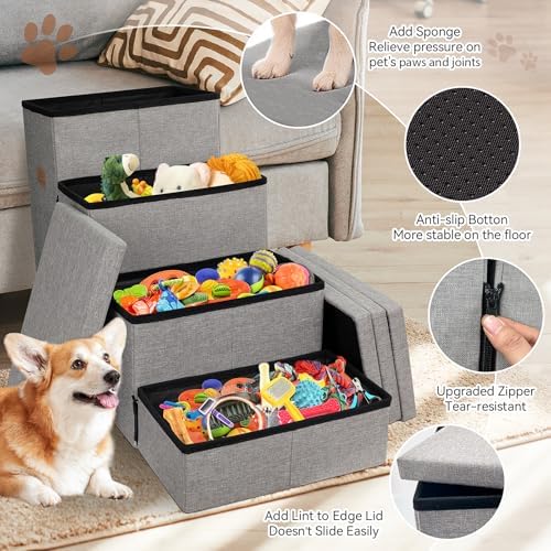 Zerbuger Dog Stairs with Storage - Image 6