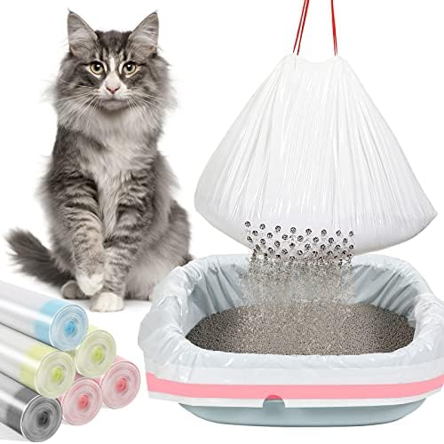Jutom 84 Count Jumbo Sifting Cat Litter Box Liners by Jutom
