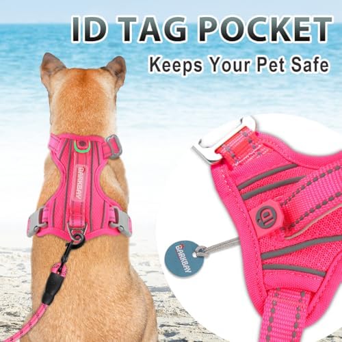 BARKBAY No Pull Dog Harness 3 Buckles Large Reflective Dog Harness - Image 3