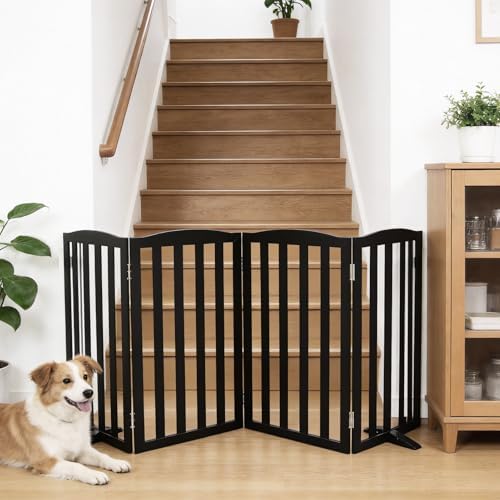Freestanding Dog Gate Indoor, Doggie Gate Foldable Pet Gates - Image 2