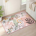 Joiedomi Door Mat Indoor Entrance 2x3 Machine Washable Art Floral Small Rugs by Joiedomi