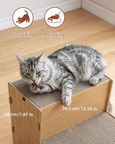 Cat Scratcher, 19.7” Cardboard Pet Stairs - Image 5