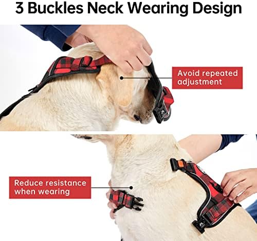 IVY&LANE No Pull Dog Harness for Medium Dogs, Reflective Dog Vest Harness - Image 3