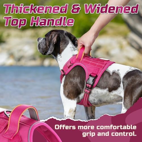 rabbitgoo Tactical Dog Harness for Large, No Pull Military Service Vest - Image 2
