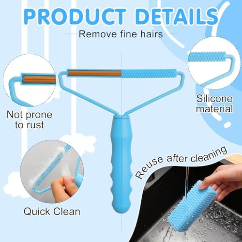 Honeydak 3 Pcs Hair Remover Tool, Dog Cat Hair Remover - Image 6