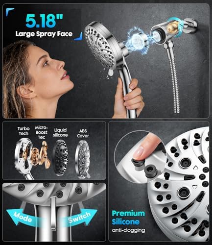 Handheld Shower Head High Pressure – Magnetic Holder, 10 Spray Modes - Image 4
