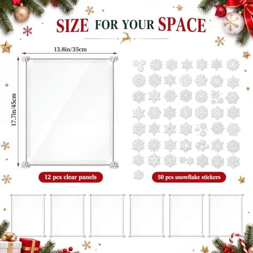 Yookeer Christmas Tree Fences, 12 Panels Clear Pet Fence for Christmas Tree - Image 2