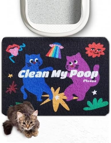 Lukamoo® Cute Cat Litter Mat, for Kitty Litter & Cat Litter Box, Independent by Lukamoo