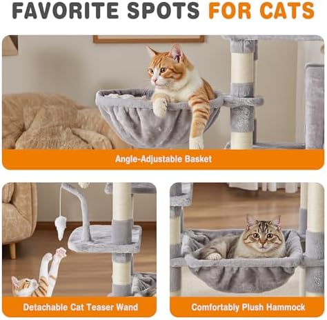 Sweetcrispy 71 Inch Cat Tree Tower - Image 5