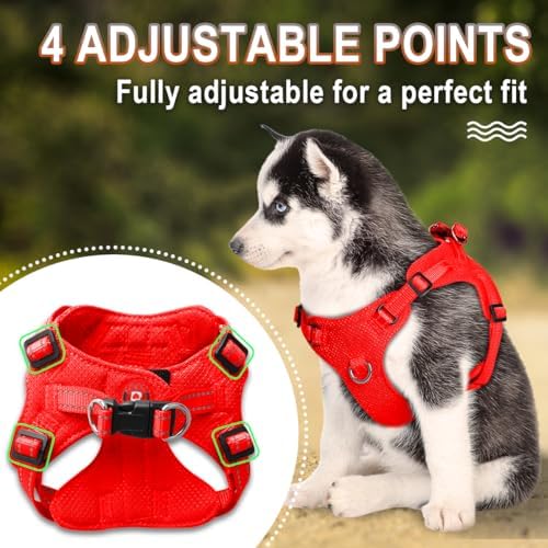 Dog Harness Step in Dog Vest Harness, Reflective Adjustable Puppy No Pull - Image 3