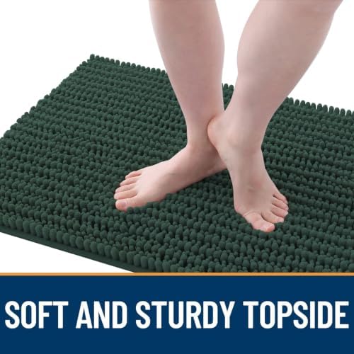 OLANLY Dog Door Mat for Muddy Paws 30x20, Ultra-Absorbent Chenille Mud Mat - Image 3